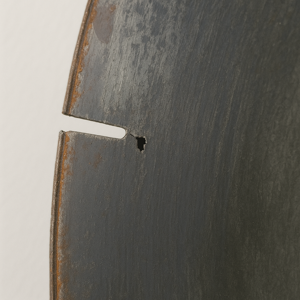 Трещины на корпусе диска